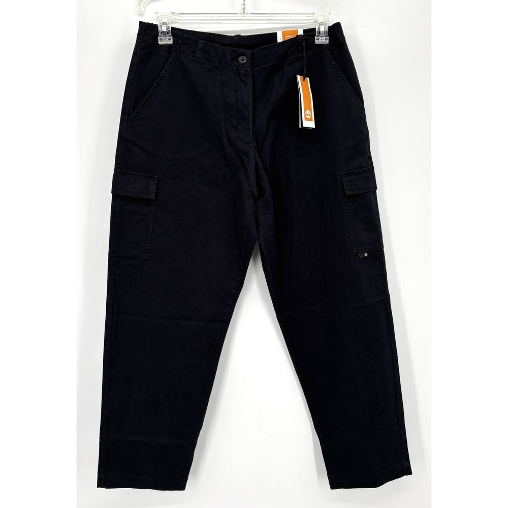 Timberland Men's Tapered Fit Cargo Pants Size W31 L30 Black‎ NWT Stretch Utility